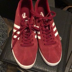 Adidas  Tennis shoes Burgundy and white